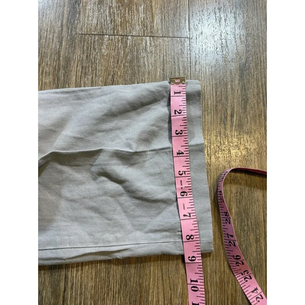 J Crew Classic Fit Chino Pants Cotton Linen Blend Men's 36x32 Gray